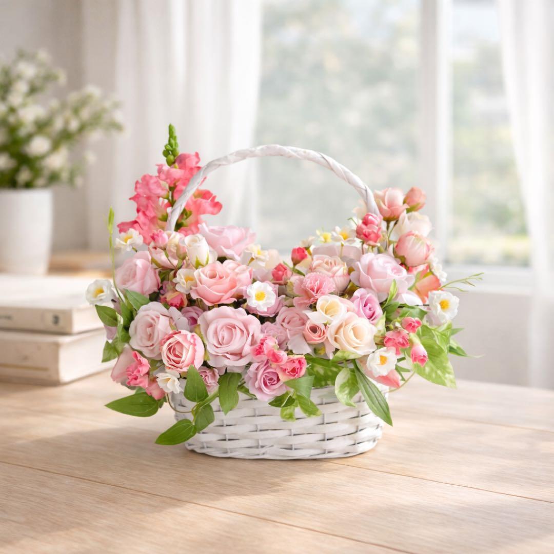 母の日ギフト｜迷ったらこれ“ちょうどいい華やかさ”のローズバスケット