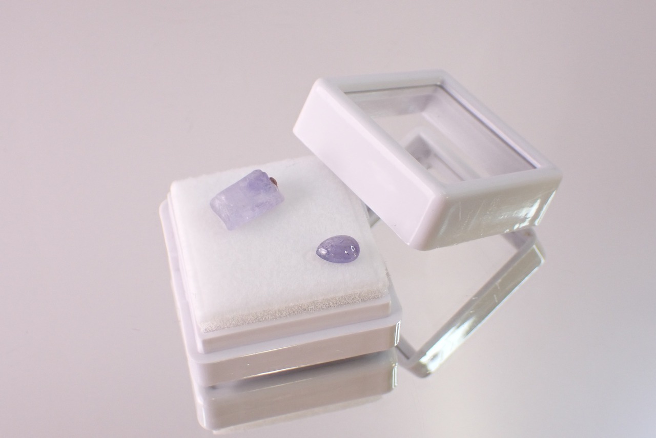 【原石セット】タンザナイト　0.49ct/2.52ct　[D3-390]