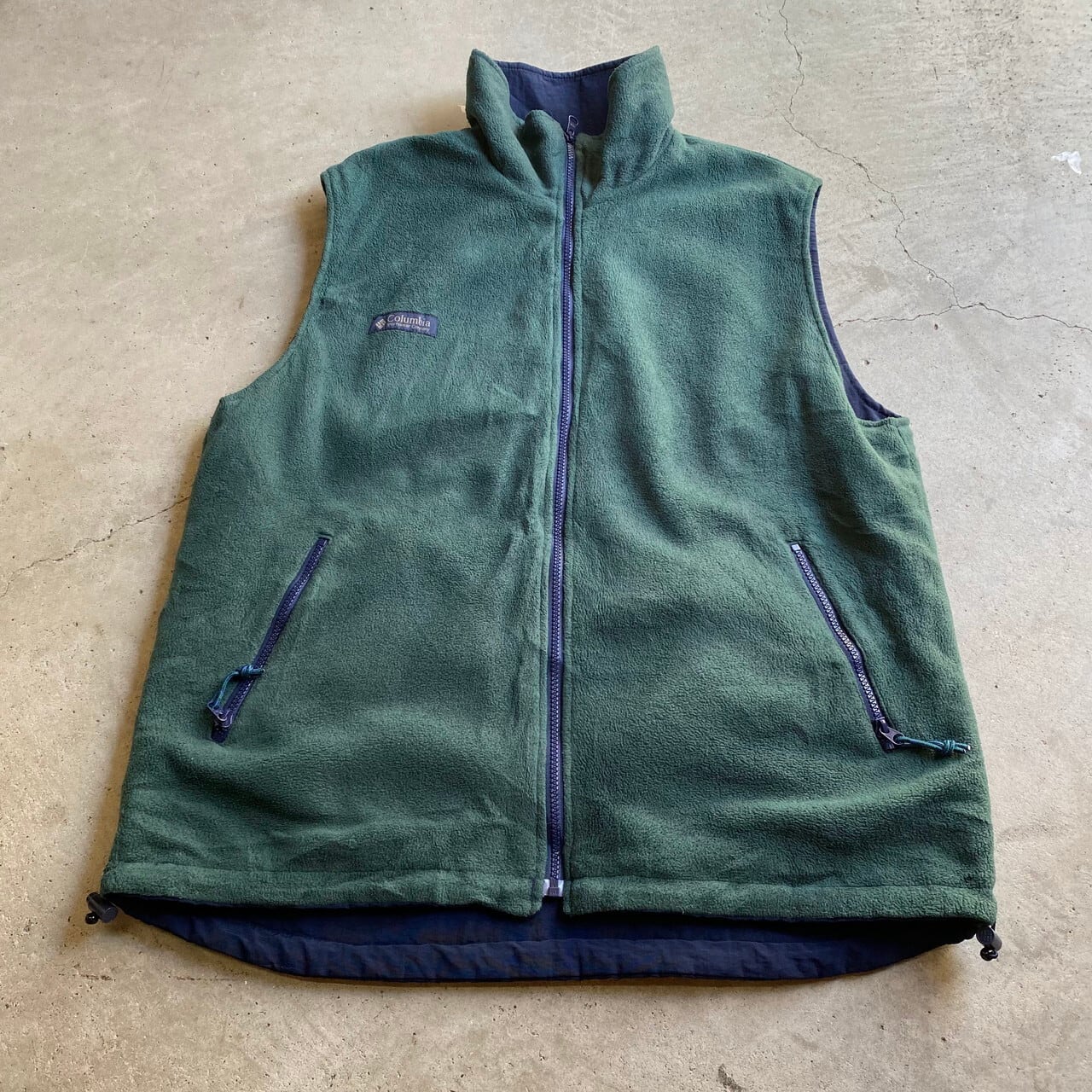 90s Columbia フリース ベスト リバーシブル - ベスト