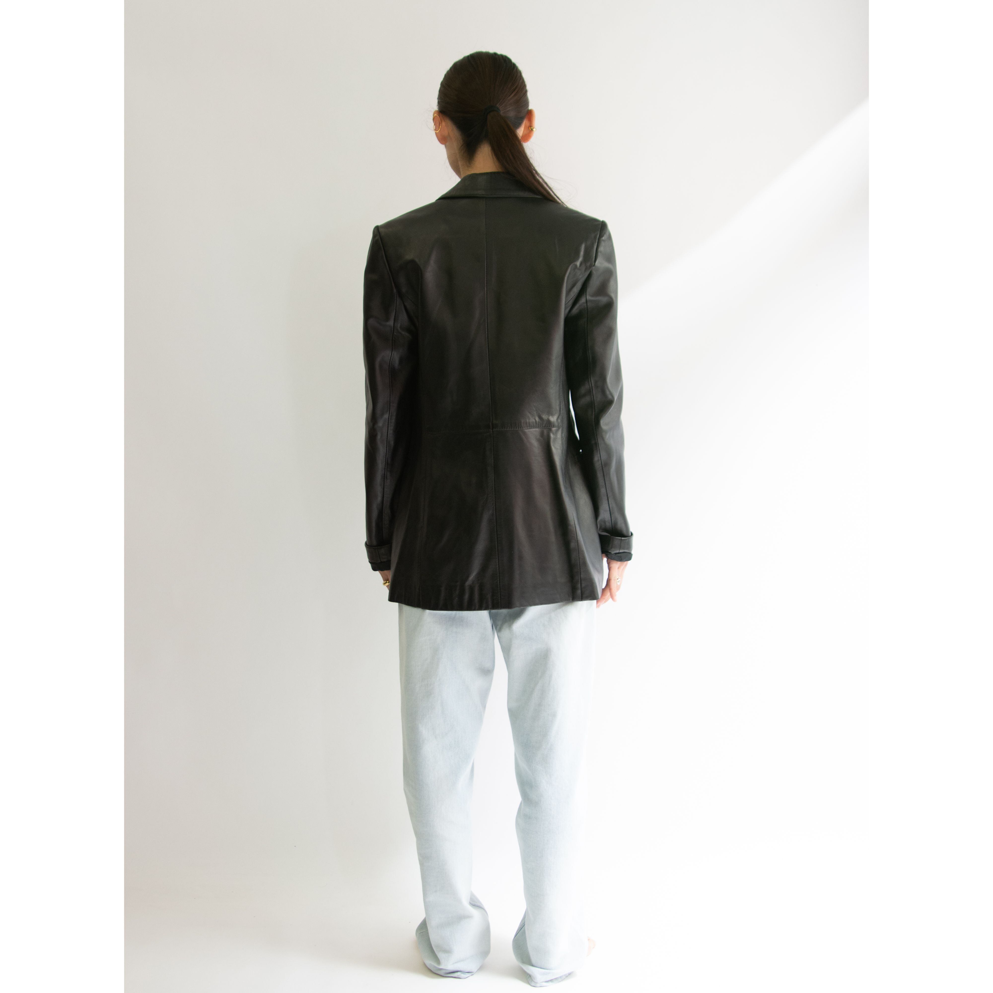 【Savoy 68】Made in Italy Leather Single Jacket(イタリア製 レザージャケット 羊革)