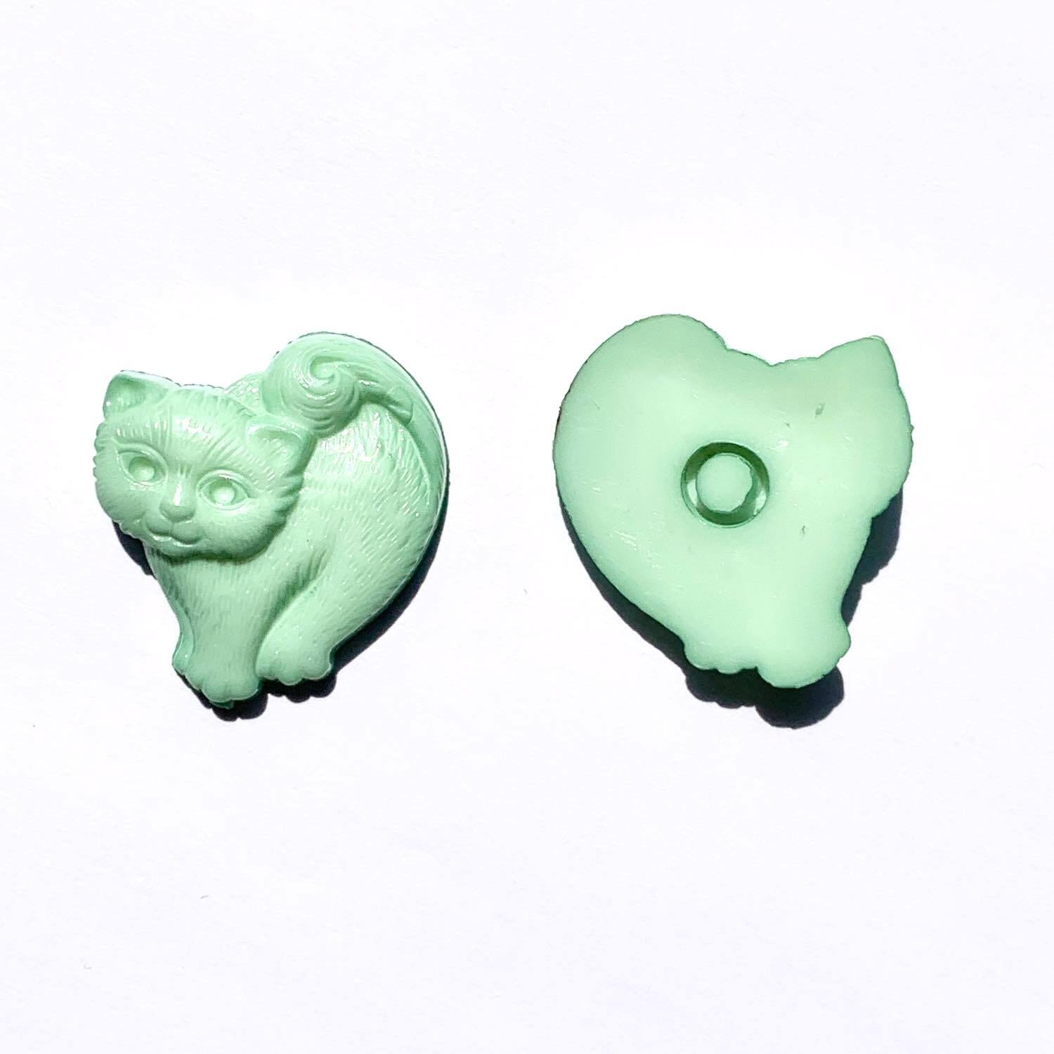 最終入荷〉ドイツアクリル ヴィンテージ猫カボション | Dua