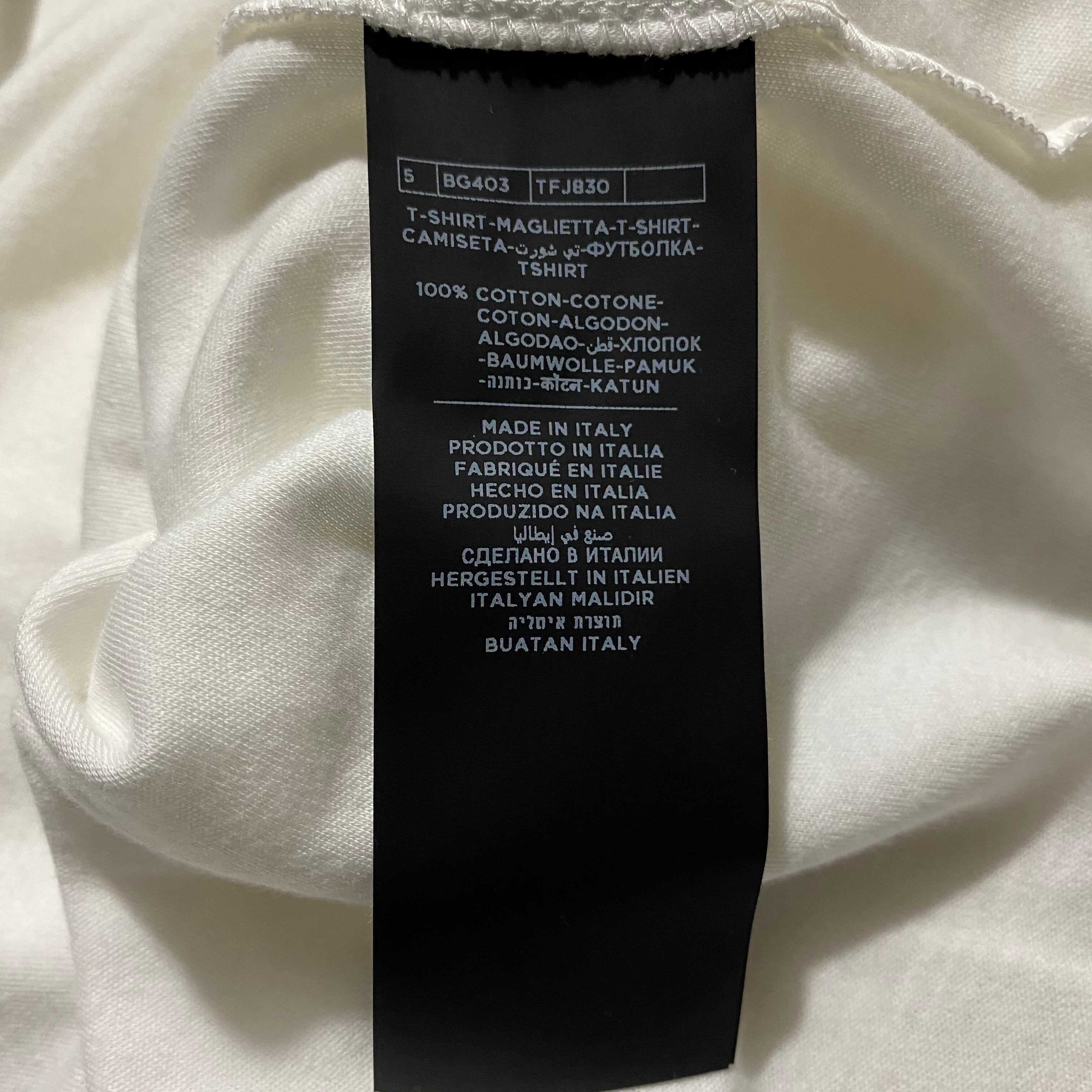 TOM FORD henry neck long sleeves white tee | NOIR ONLINE