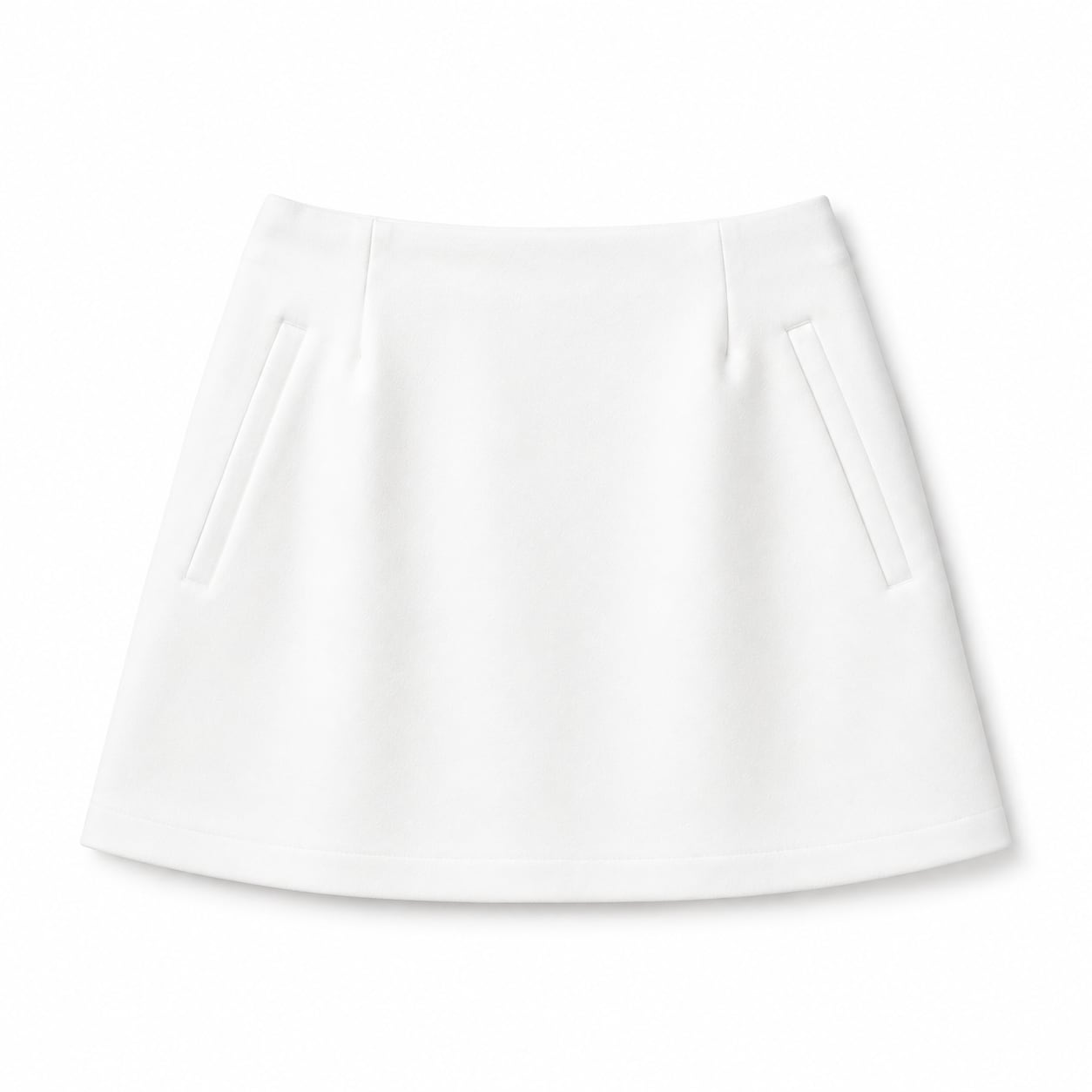 TAILORED PONTE MINI SKIRT (OFF)