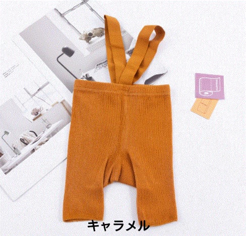 送料無料】 サスペンダー ショート パンツ ニット ベビー キッズ