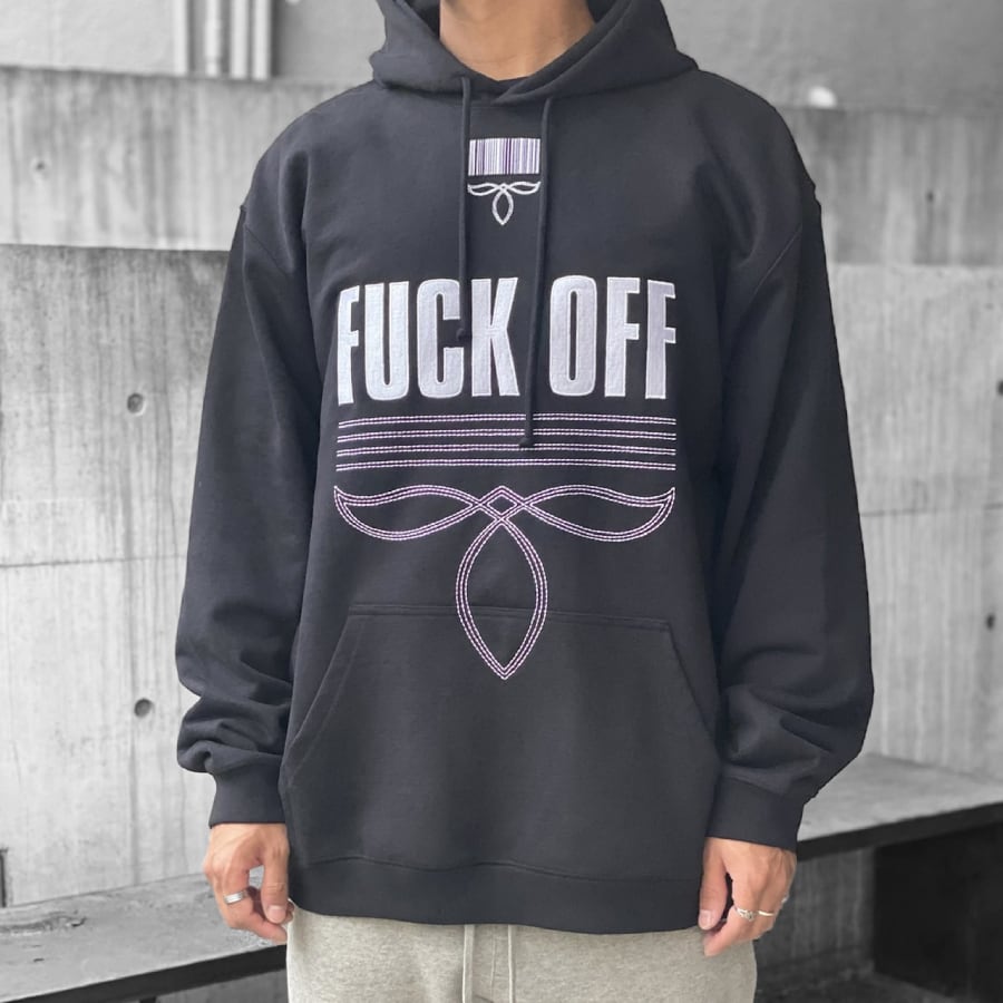【VTMNTS】FUCK OFF FULLY EMBROIDERED HOODIE | AYIN