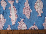 block print fabric c33 sakana