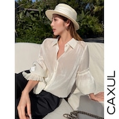Romantic Sheer Frill Shirt