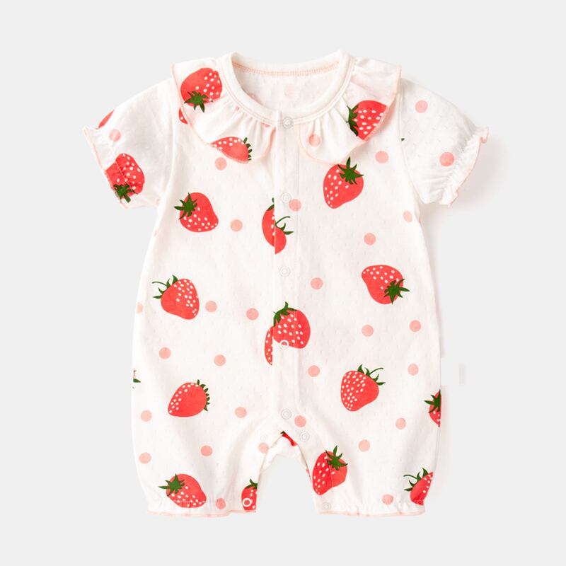 ネットレッドプリンセス服ベビーコットン半袖ワンピースベビーロンパースロンパース新生児かわいい超かわいいサマードレス Duduベイビー96333485321