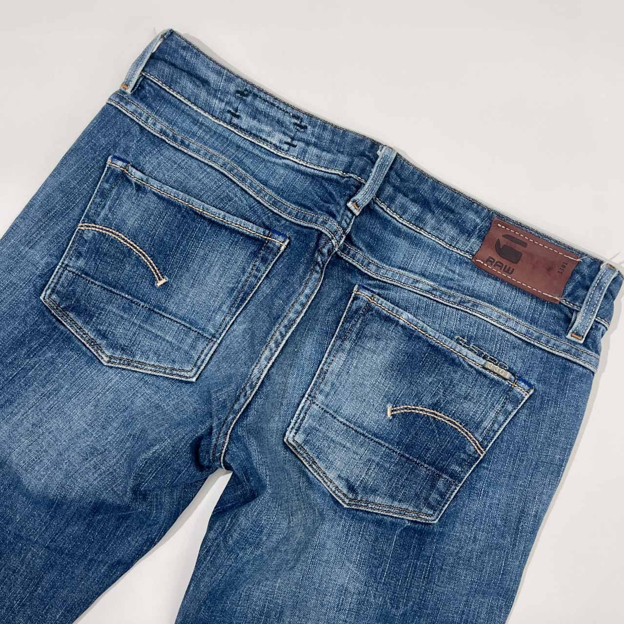 G-STAR RAW ジースターロウ 3301 デニム パンツ 27/インディゴ レディース 革ラベル