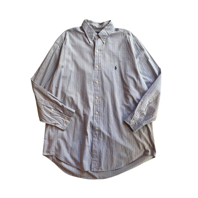 【古着】Polo Ralph Lauren Check Shirt (Blue)