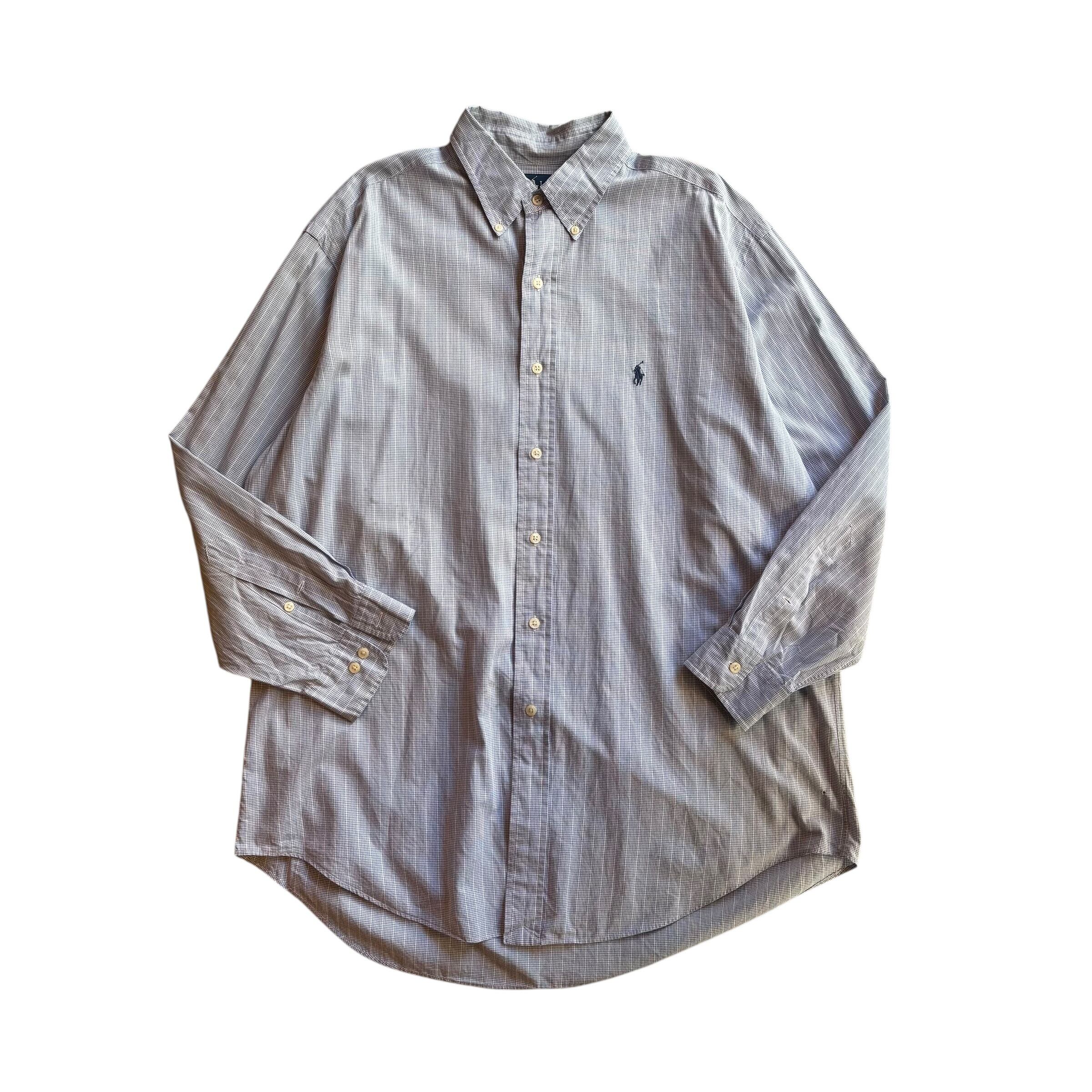 【古着】Polo Ralph Lauren Check Shirt (Blue)