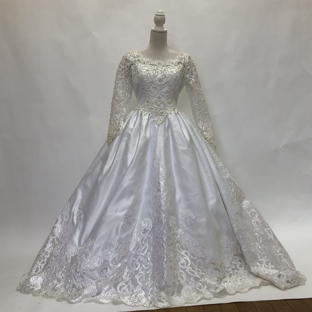 中古 ウェディングドレス プリンセス ホワイト 11号 W-343