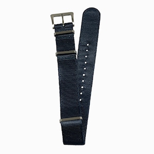 DELUXE NYLON NATO TYPE WATCH STRAP /  Navy color