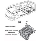 Formosa Japan 12V 100V 対応 6KW FFヒーター コンビ D6 軽油 ボイラー キャラバン キャンピングカー用 FFコンビヒー