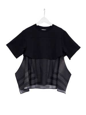 水に浮く泡のようなブラウス | TOP-33363_BLACK