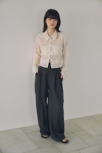 DU260502 Lace Button Cardigan Tops