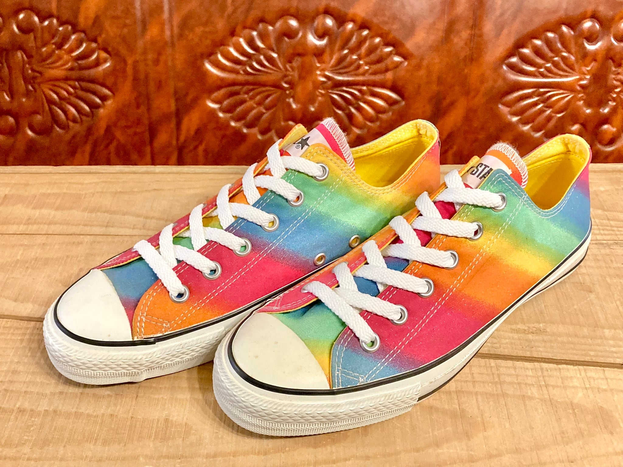 CONVERSE（コンバース）ALL STAR INFLUENCE（オールスター インフルエンス） イエロー 8 26.5cm レインボー タイダイ  234 | freestars powered by BASE