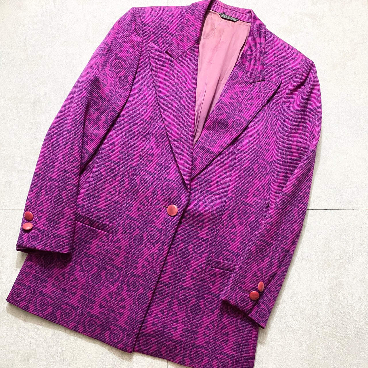 vintage ISTANTE damask total handle tailored jacket | NOIR ONLINE