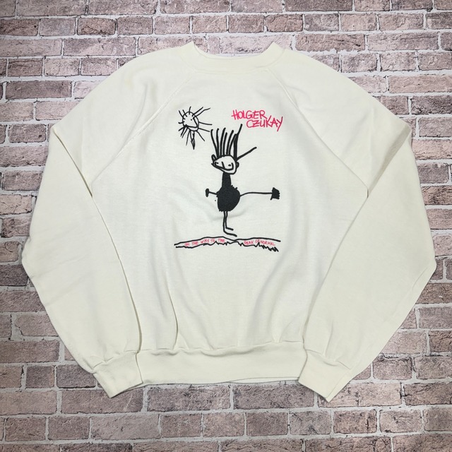 1980s HOLGER CZUKAY SWEAT SHIRT WHITE