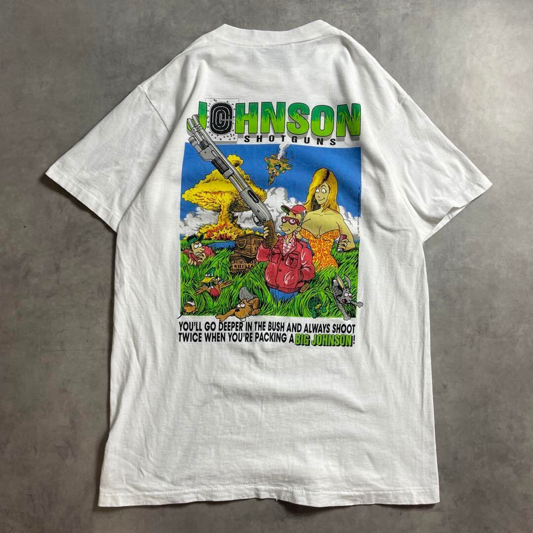 90s USA製 BIG JOHNSON 銃 vintage T-shirt