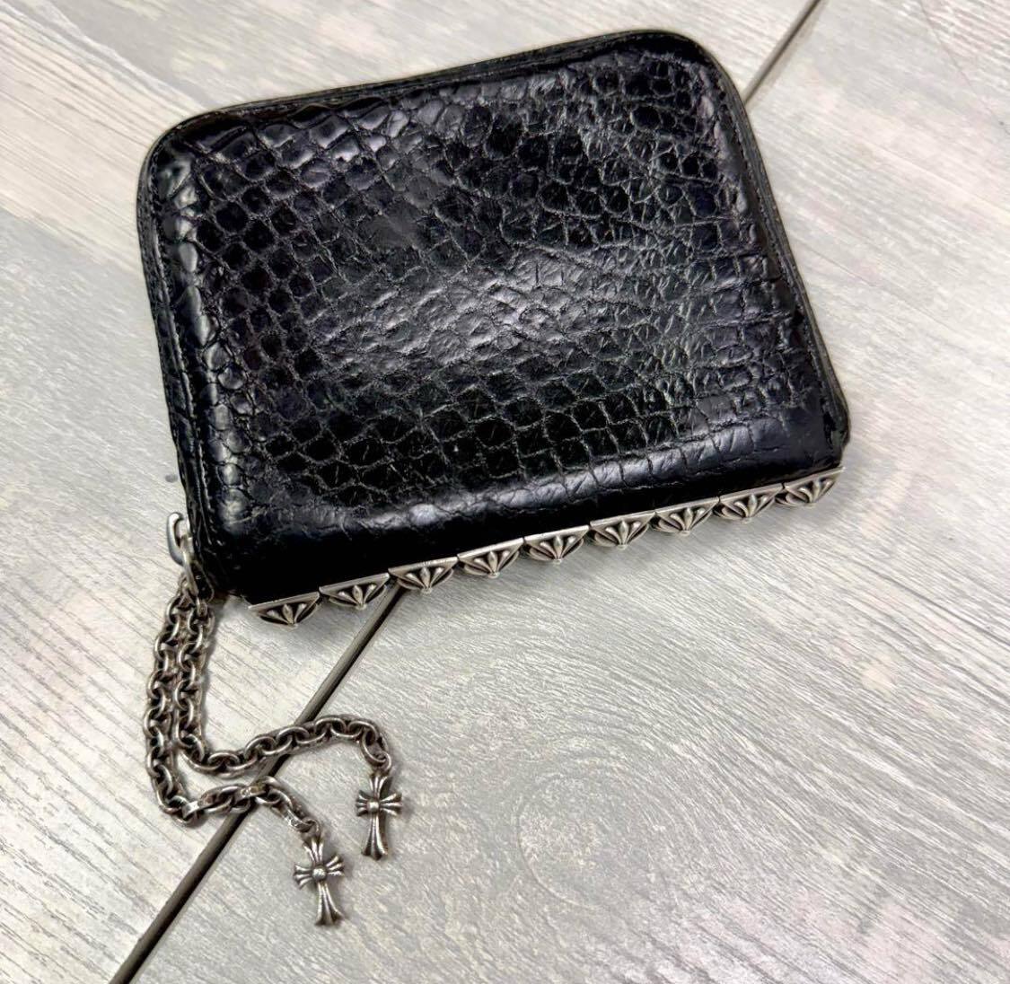 CHROME HEARTS クロムハーツ スタッズ 3サイド ジップウォレット