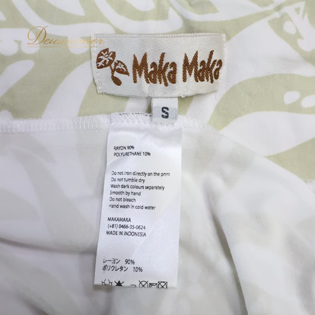 フラダンス 衣装 ワンピース ドレス マカマカ ホワイト系 カーキ系 MakaMaka チューブトップ アシンメトリー ツーカラー かわいい 華やか 鮮やか 明るい きれい 淡い ダンス衣装 ハワイアンダンス レディース ハワイアン ハワイアンプリント 練習