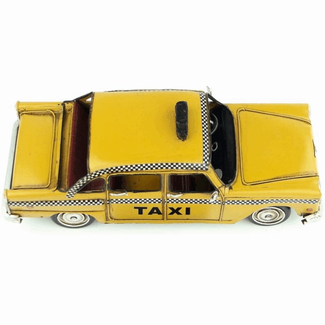 特大 メタル ブリキ玩具 アメリカ ニューヨーク タクシー NYC TAXI 黄色 イエローキャブ コレクション インテリア ディスプレイ 輸入雑貨