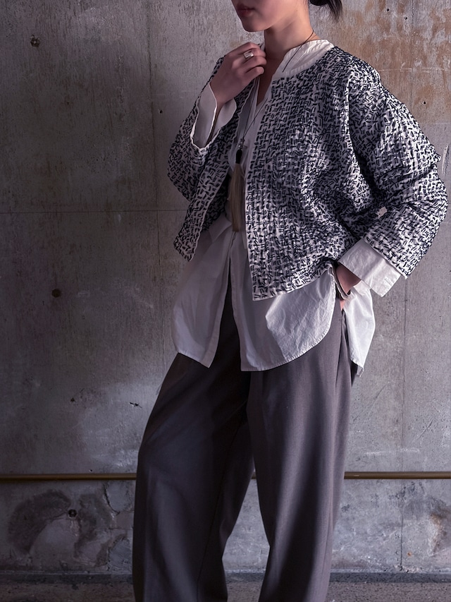 Thai/Sashiko Jackets(White×Navy) Thai/Sashiko Jackets(White×Navy)