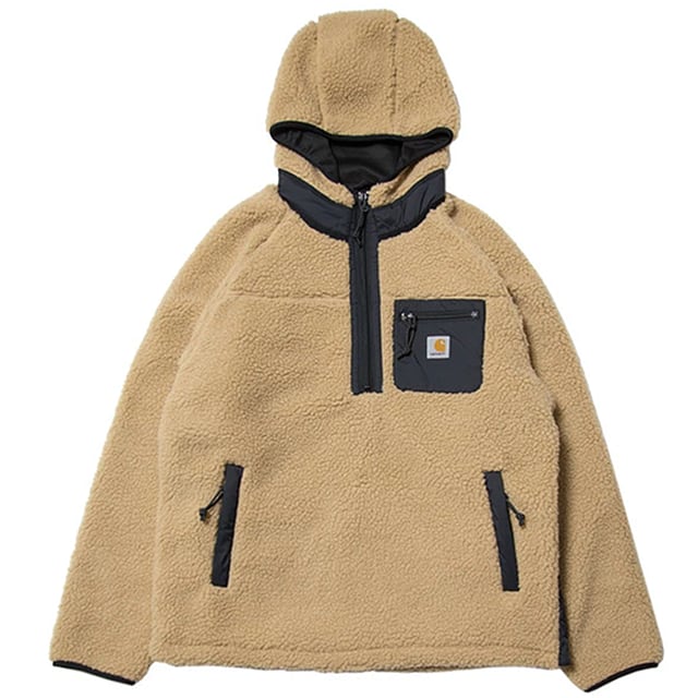 〈残りわずか〉【Carhartt WIP】プレンティス プルオーバー／フリース ジャケット（ダスティーハミルトンブラウン）