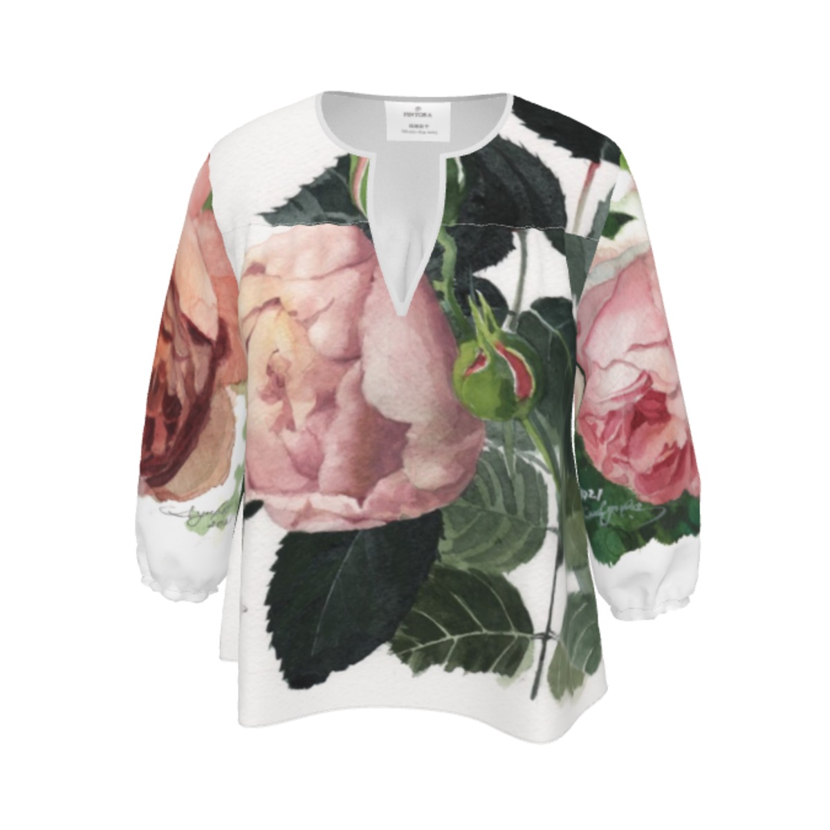 Order made 水彩フラワーブラウス シャルロットぺリアン | PINTORA