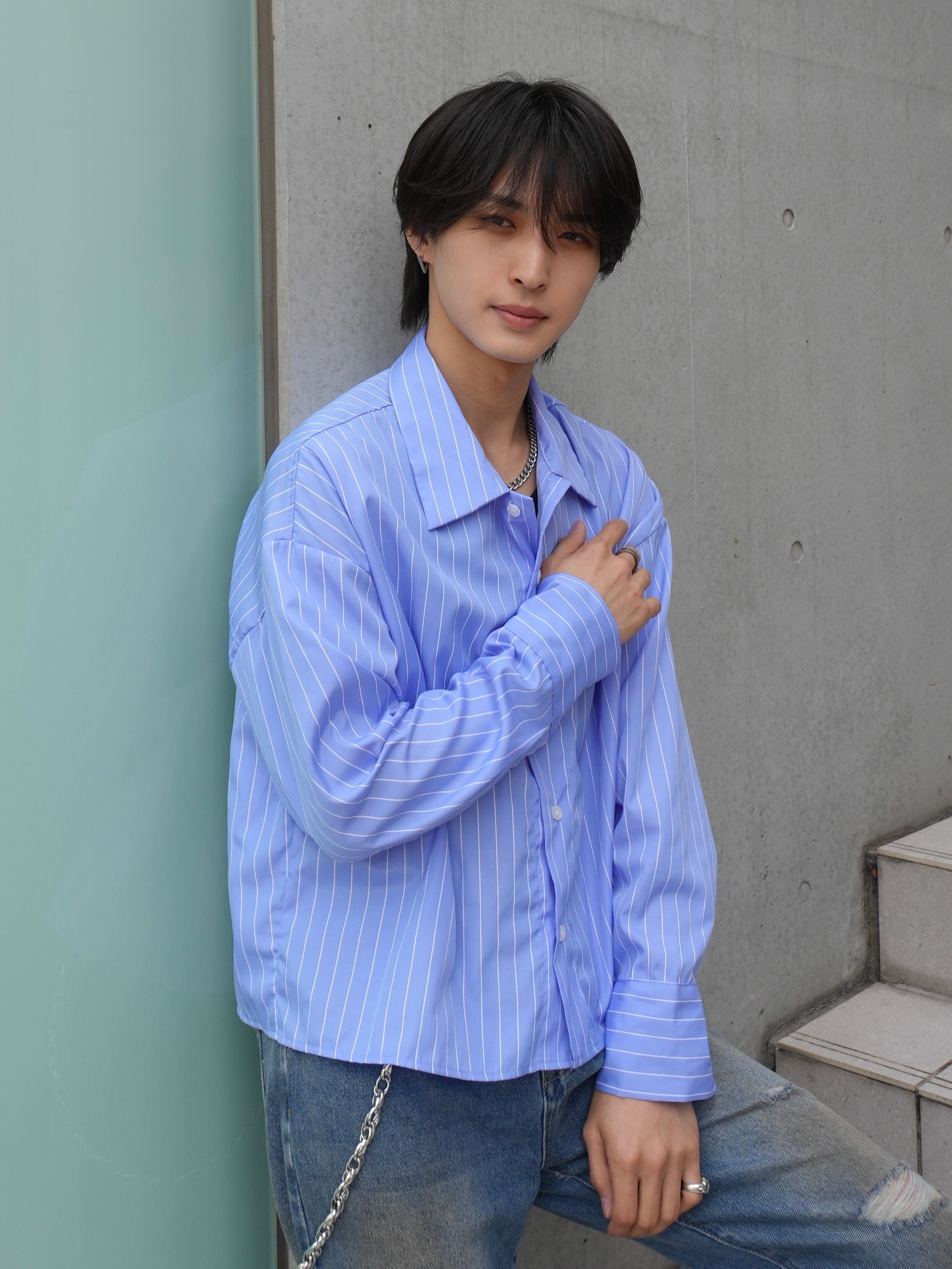 韓国風 メンズ デザインブルーツイードジャケットalude ホワイト 韓国風 メンズ デザインブルーツイードジャケットalude ホワイト