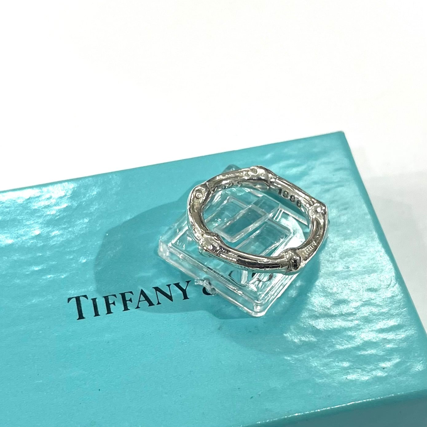 希少サイズ 特集掲載【TIFFANY&CO】【15.5号】2638名作バンブーリング