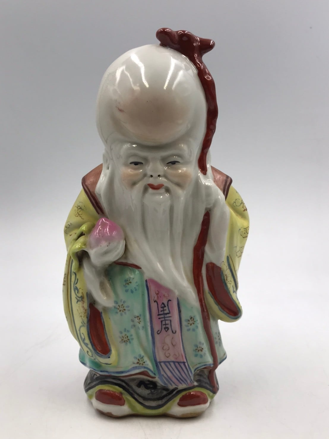 旧家蔵出 古玩 景徳鎮の陶磁琺瑯色の青色磁器の置物 復古