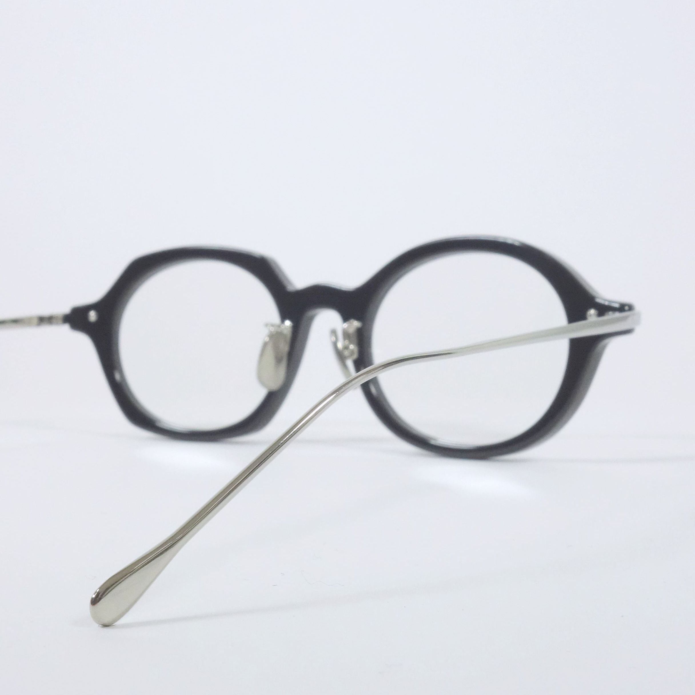 左右非対称 セルロイド チタン コンビ メガネ 眼鏡 鯖江 日本製 パドマ