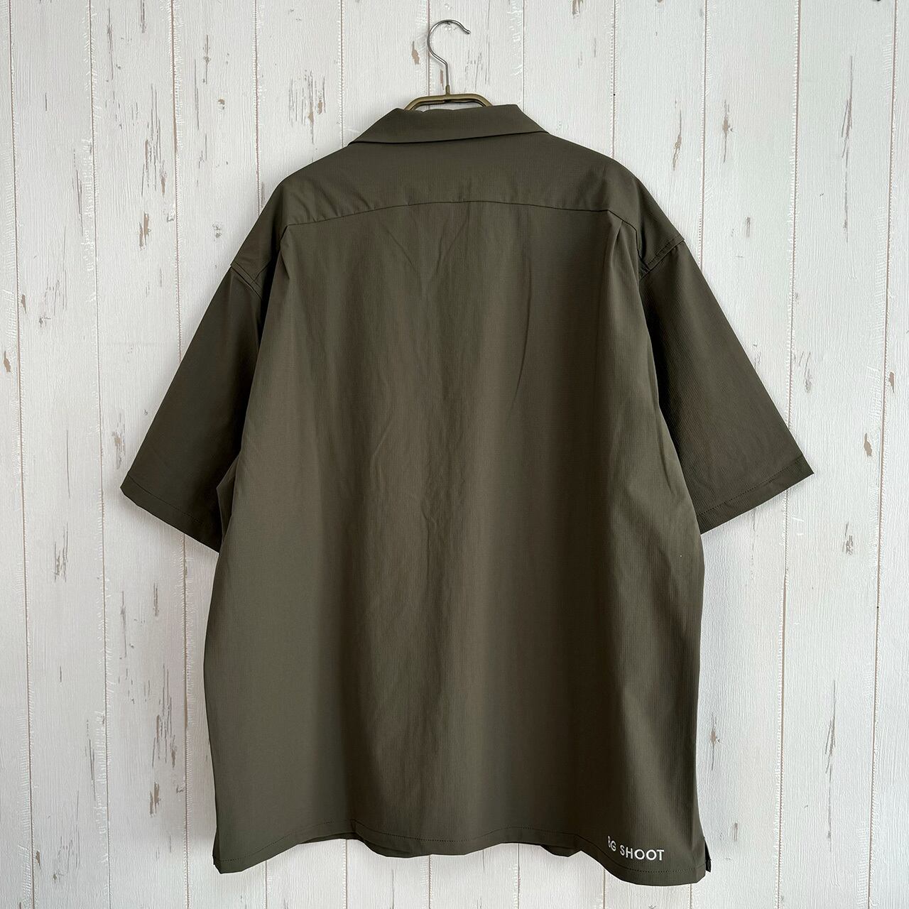 TECH OPEN COLLAR SHIRT -KHAKI- | 8G SHOOT WEBSTORE