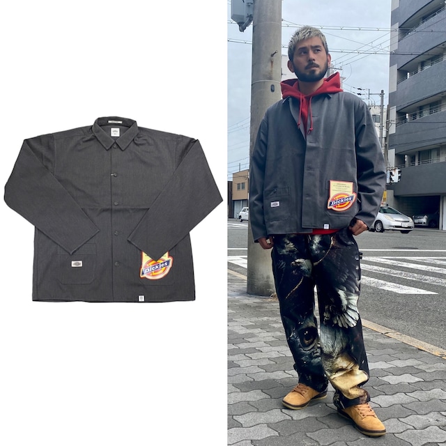 BEDWIN × DICKIES NICKEY L/S COVERALL JACKET GREY 4 5950
