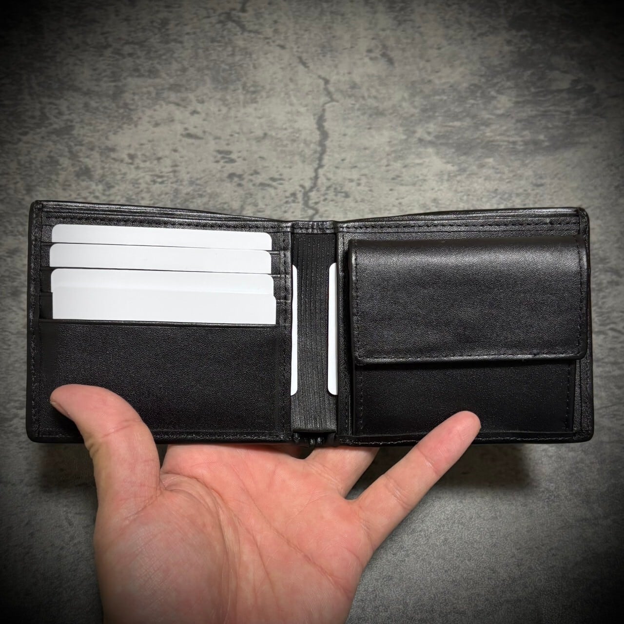 パイソン レザー 折財布 二つ折り 財布 ヘビ革 蛇革 コンパクト ミニ