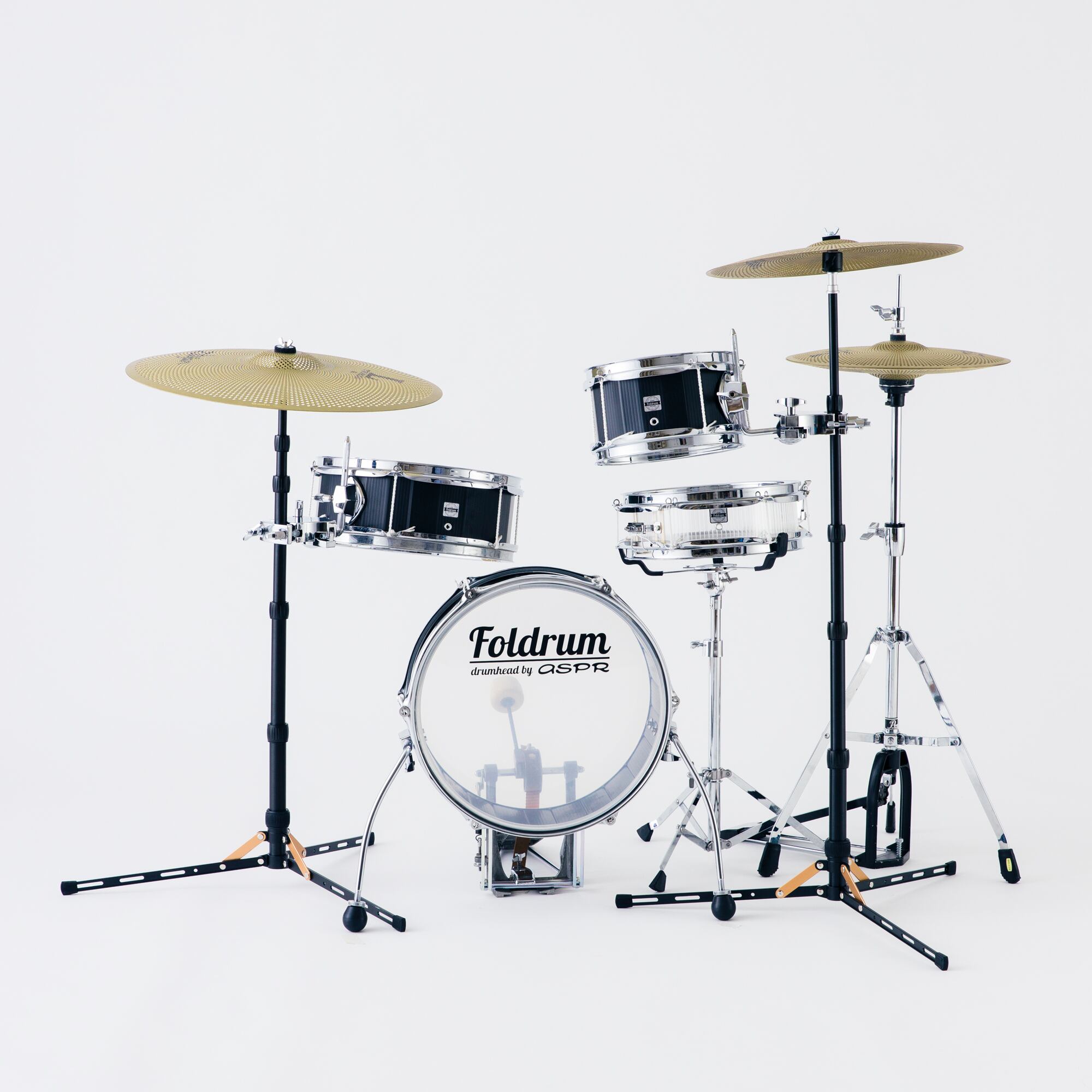 スネア無し】Foldrum Pop 超小口径セット (クローム) | -Foldrum