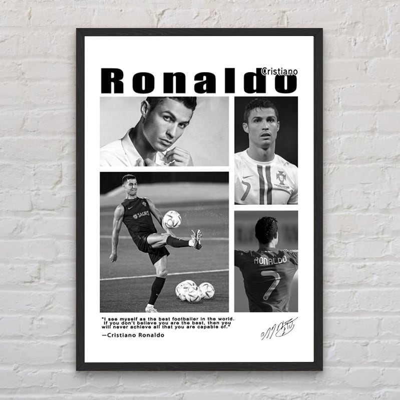 6-クリスティアーノ・ロナウド A4 アートポスター CR7 サッカー