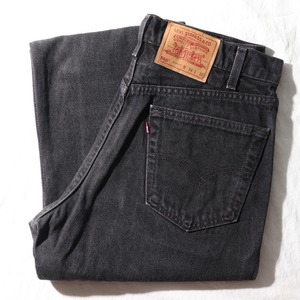 美品 34×32 Levi’s 550 USA 98年 サルファーブラック デニムパンツ