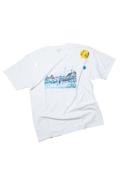 NO.1086　南林間駅前の今昔のTシャツ【神奈川】【XLサイズ】