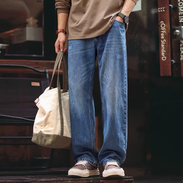 ウォッシュドストレートデニム 11130