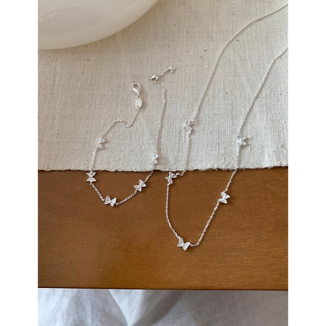 suzyaccシルバーリボンブレスレット