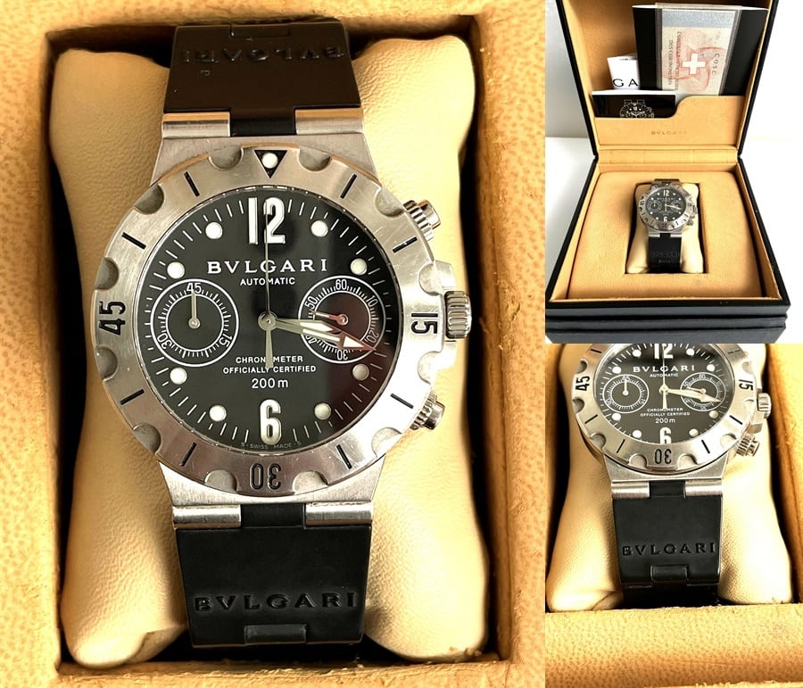 BVLGARI ブルガリ ディアゴノ スクーバクロノ クロノグラフ AT
