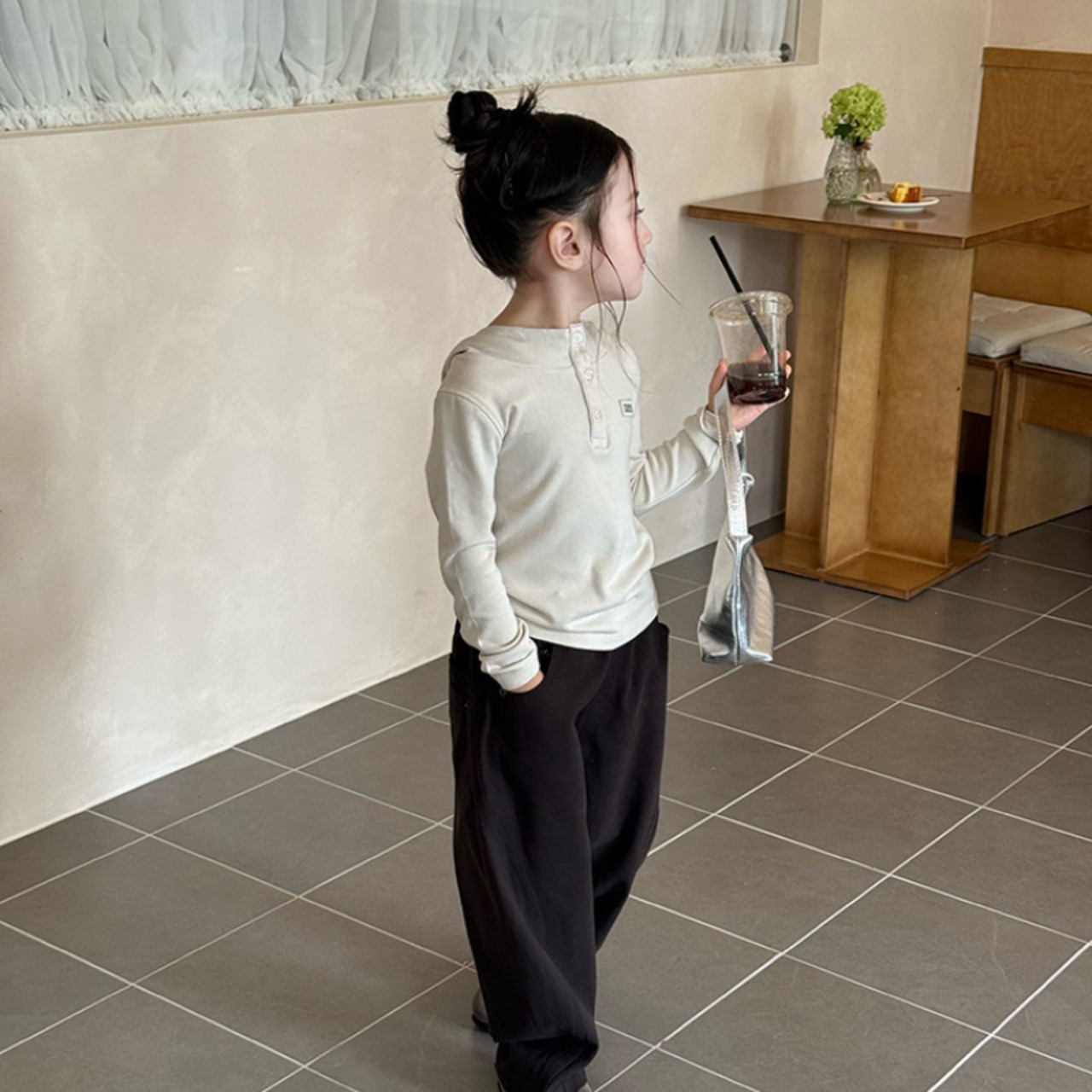 秋韓国風布パッチ柔らかいフーディー