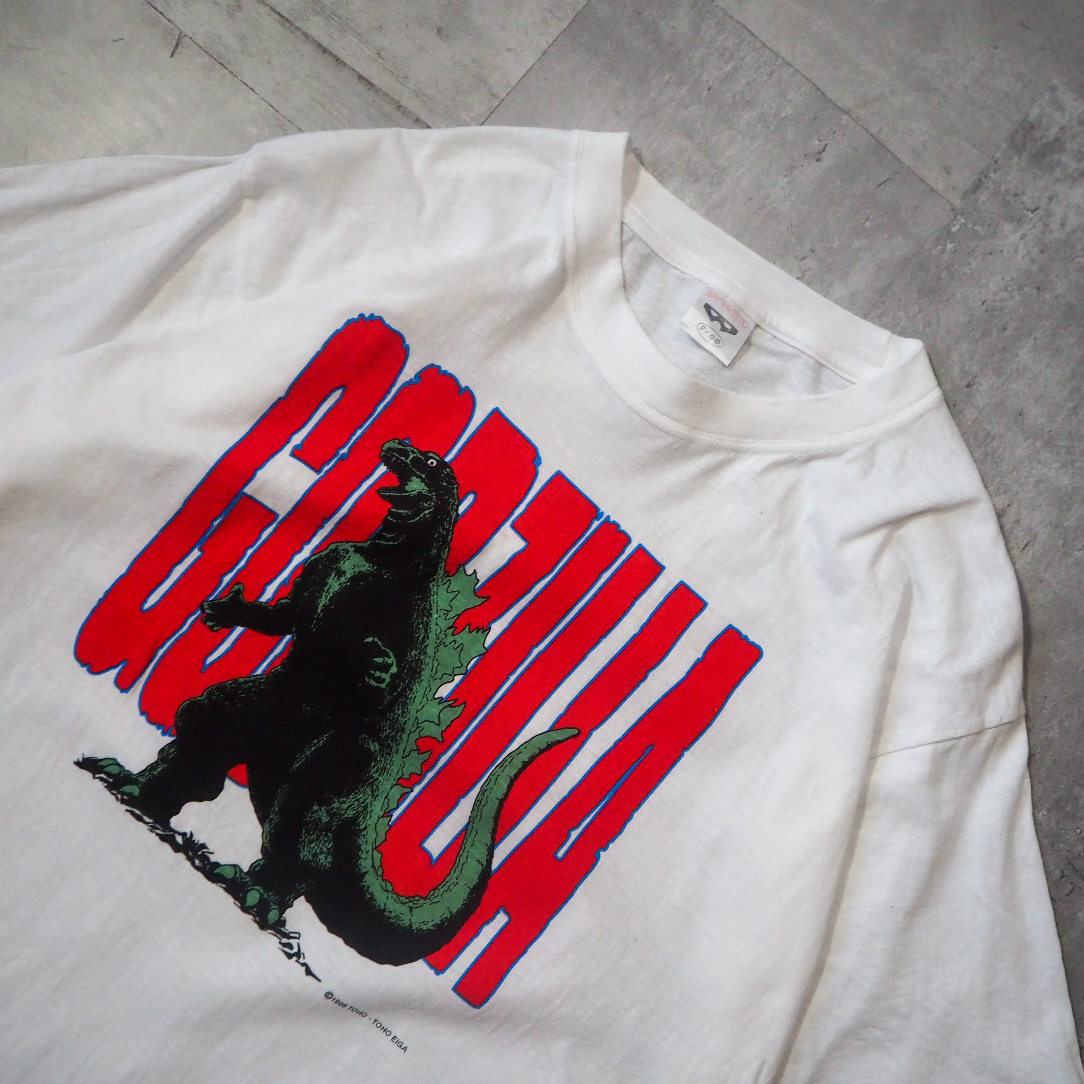 【希少 激レア】東宝大怪獣キャラクターTシャツ　ゴジラ　1998年　バンプレスト