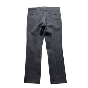 JIL SANDER irregular stripe melton wool set-up