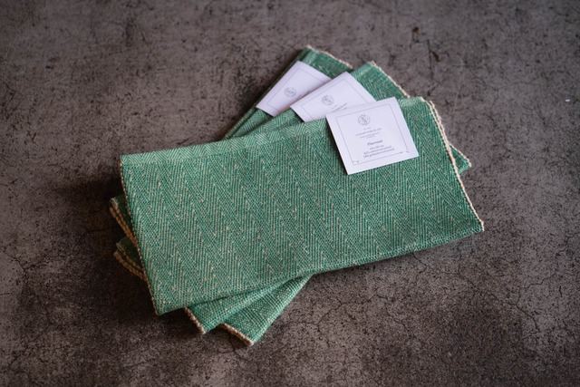 TABLE MAT_HERRINGBONE (Green)