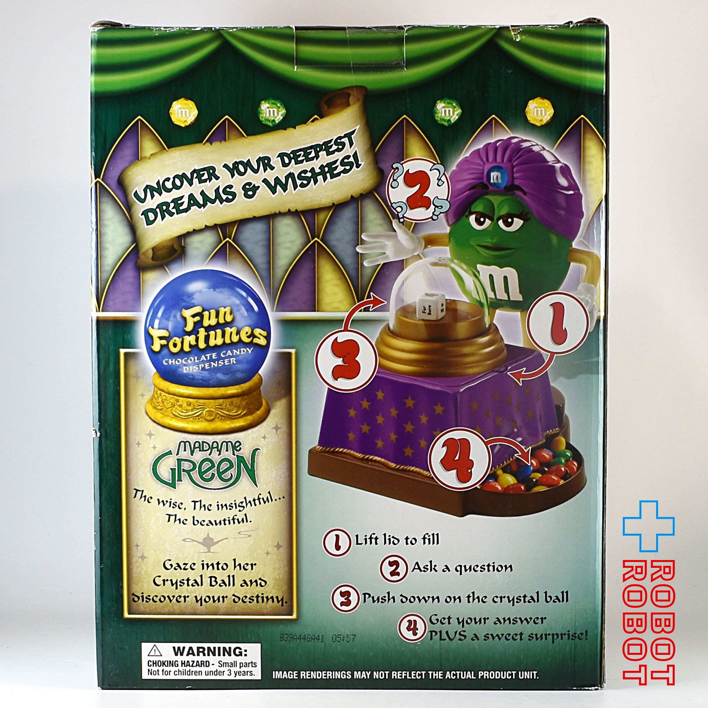 新品m&m's Fun Fortunes Madame Greenディスペンサー M&M's ディスペンサー 占い師 ファンフォーチューン マダムグリーン