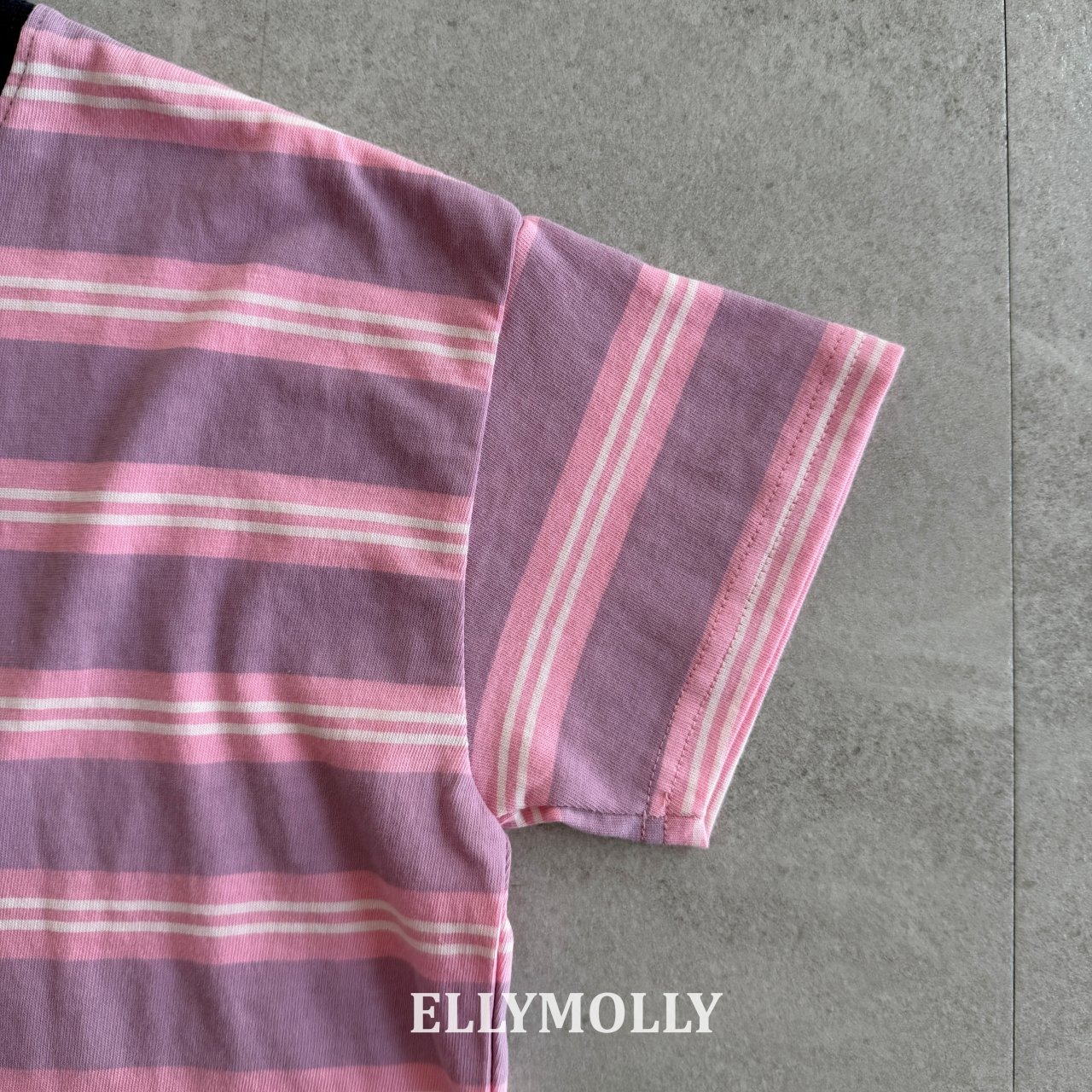 [ELLYMOLLY] Washed ST Box Tee +fee2 / [엘리몰리] 워시드ST박스티